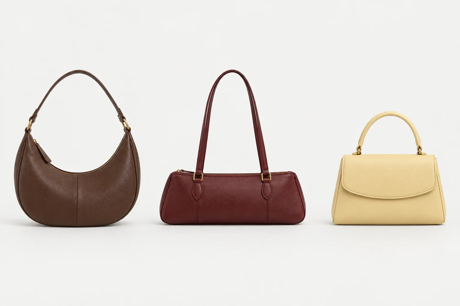 Chocolate crescent shoulder bag concept